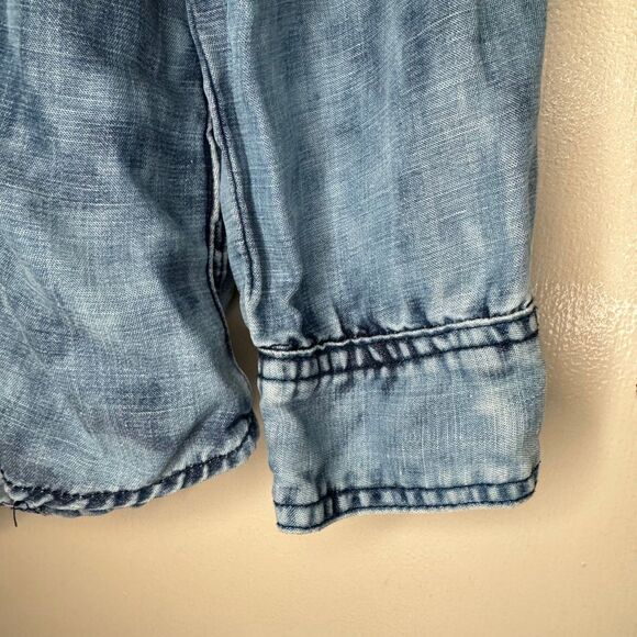 Blank NYC Blue Button Down Shirt - Picture 8 of 10